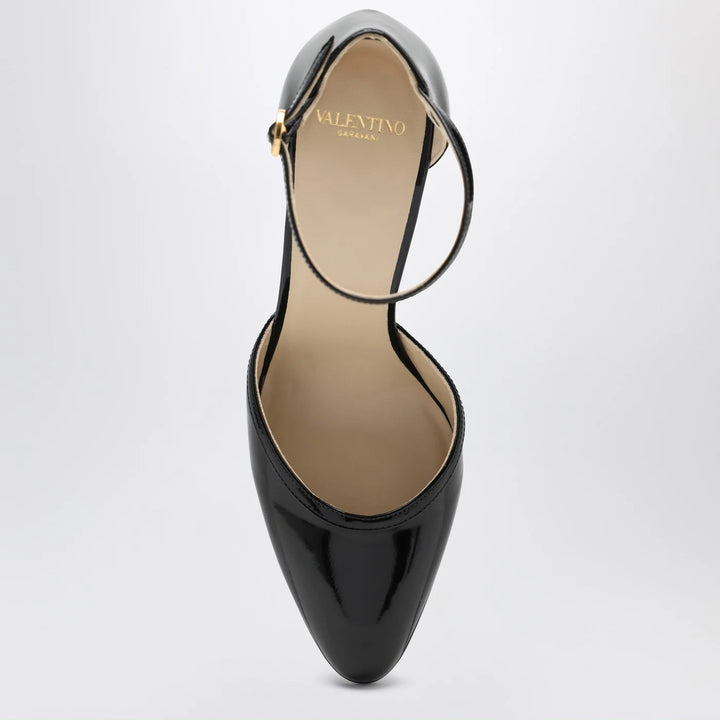 Valentino Garavani - Hi Dolly black patent leather pumps