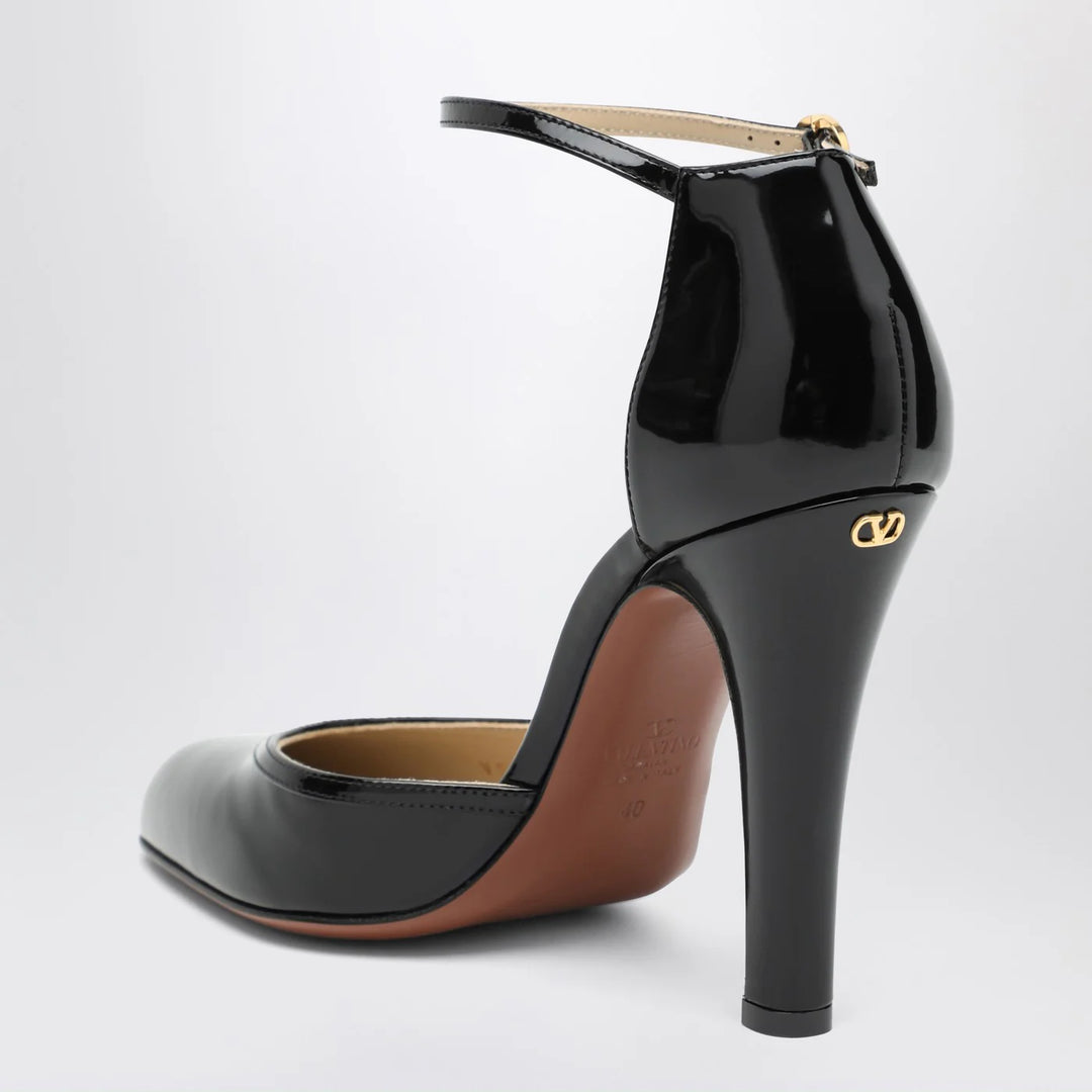 Valentino Garavani - Hi Dolly black patent leather pumps