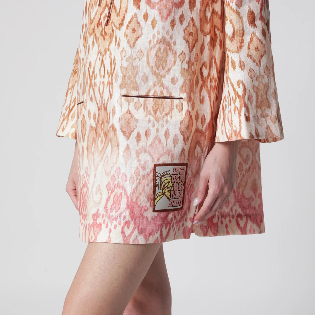 ZIMMERMANN - Pink Aster tunic mini dress