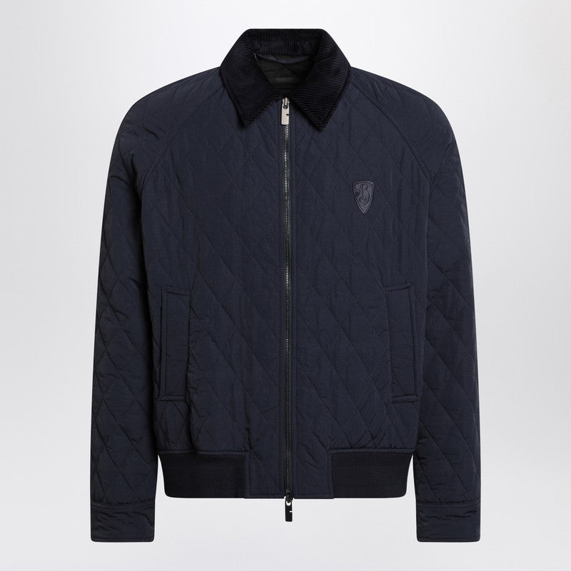 Burberry Quilted Jacket Navy Blue in Nylon