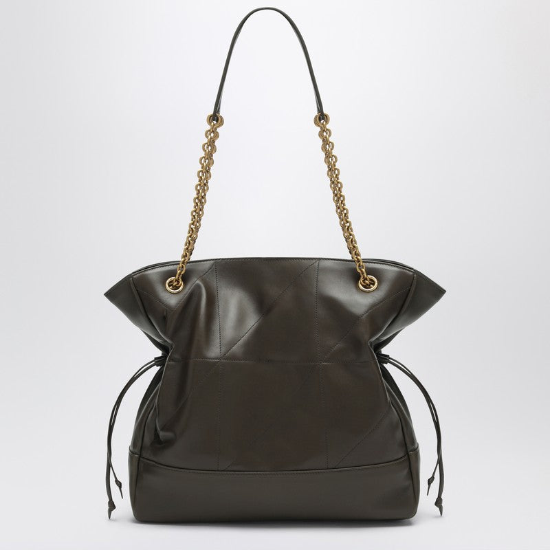 Saint Laurent Brown leather shopping bag Jamie