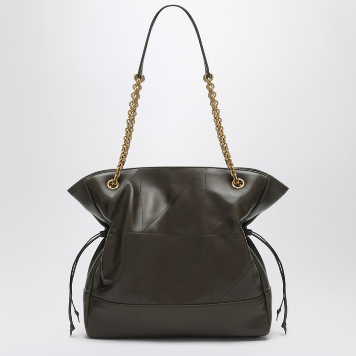 Saint Laurent Brown leather shopping bag Jamie