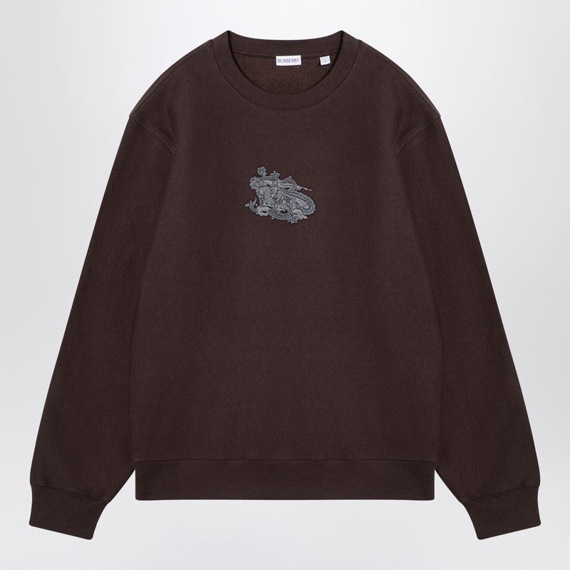Burberry Brown crewneck sweatshirt with logo