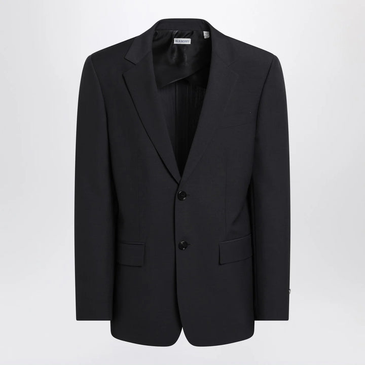 Burberry - Navy blue wool blend jacket