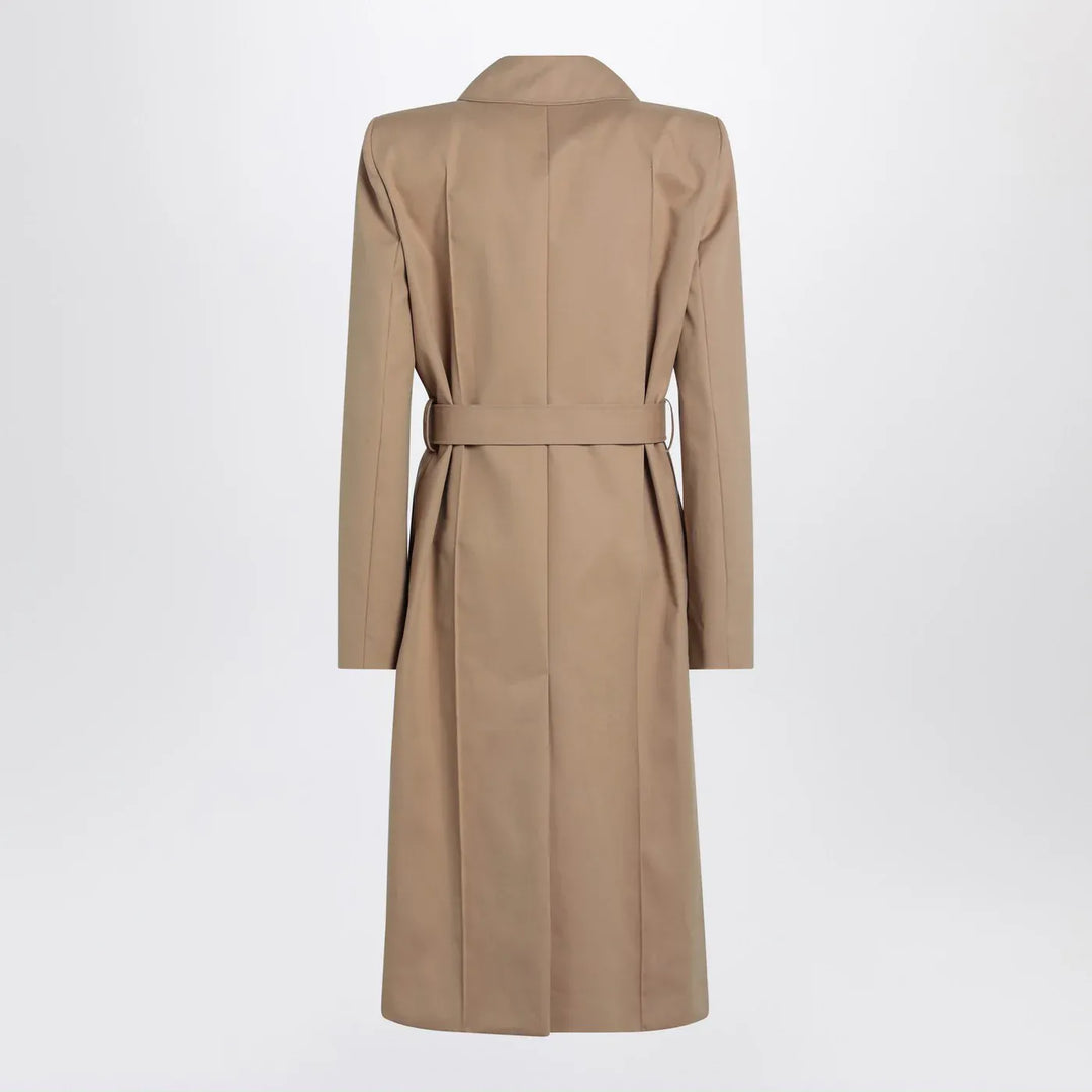 Alexander McQueen - Beige trench coat with belt