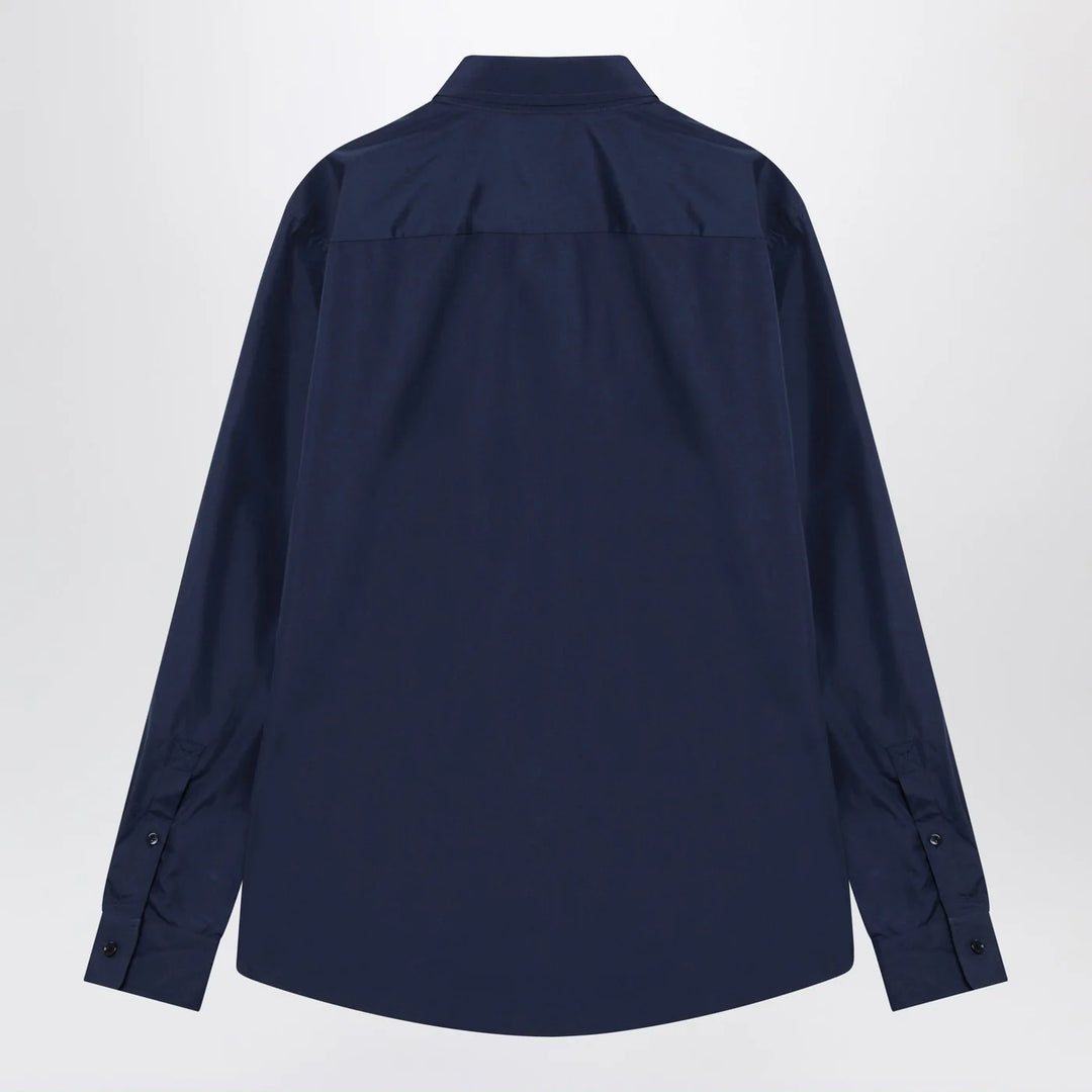 Burberry - Blue cotton shirt with EKD