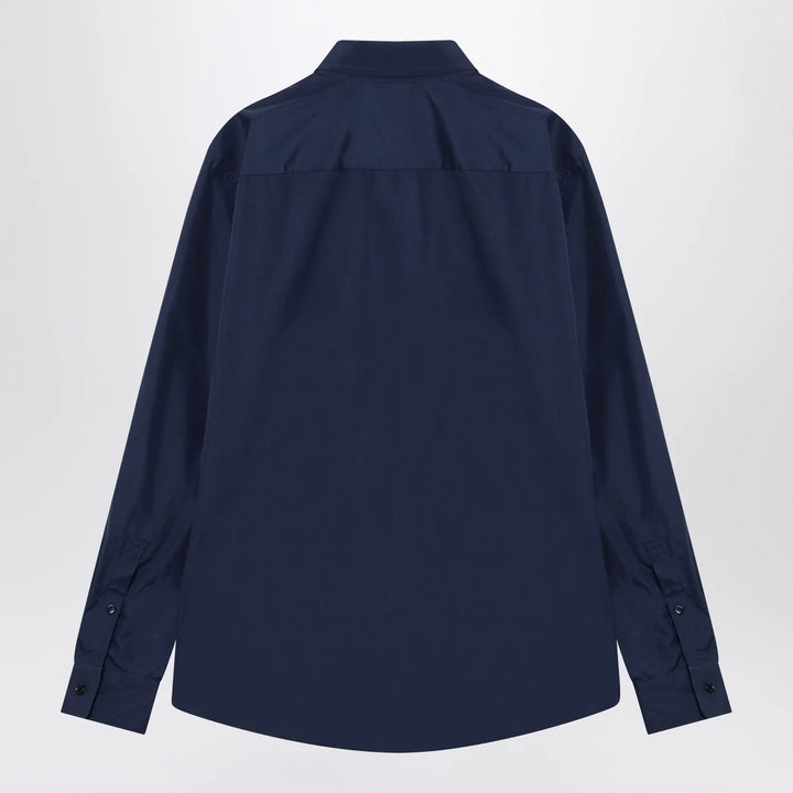 Burberry - Blue cotton shirt with EKD