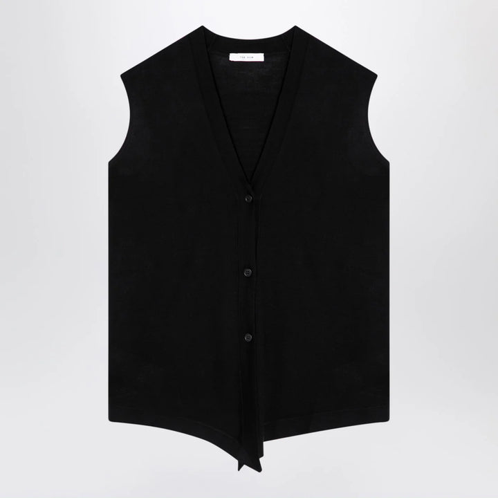 The Row - Black wool Waistcoat cardigan