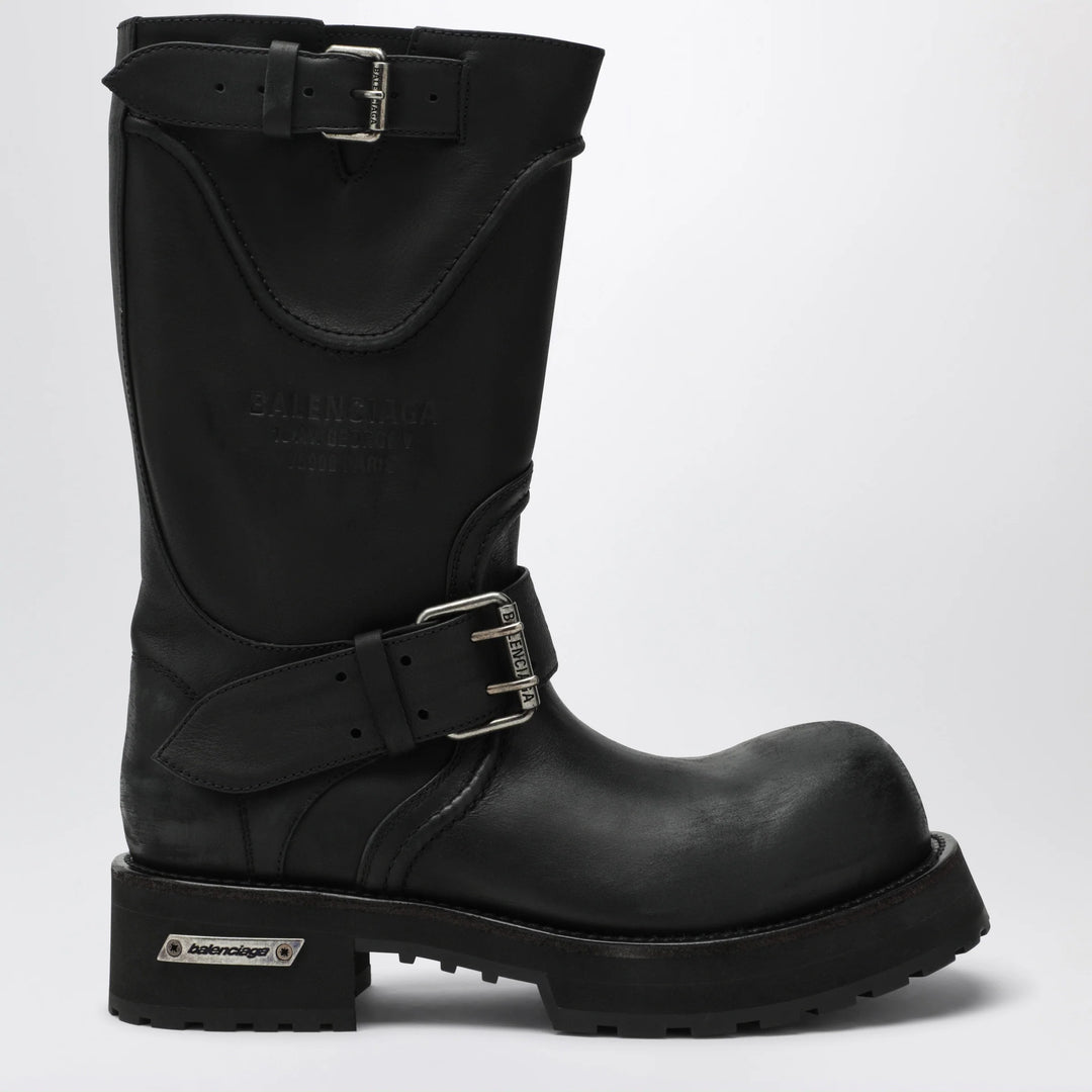 Balenciaga - Venom black calfskin boots