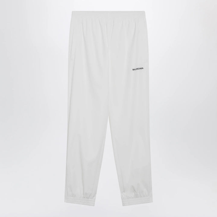Balenciaga - Logo jogging pants in white polyester