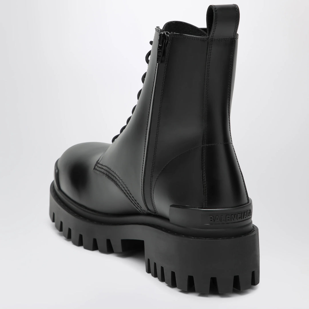 Balenciaga - Black Combat leather boots