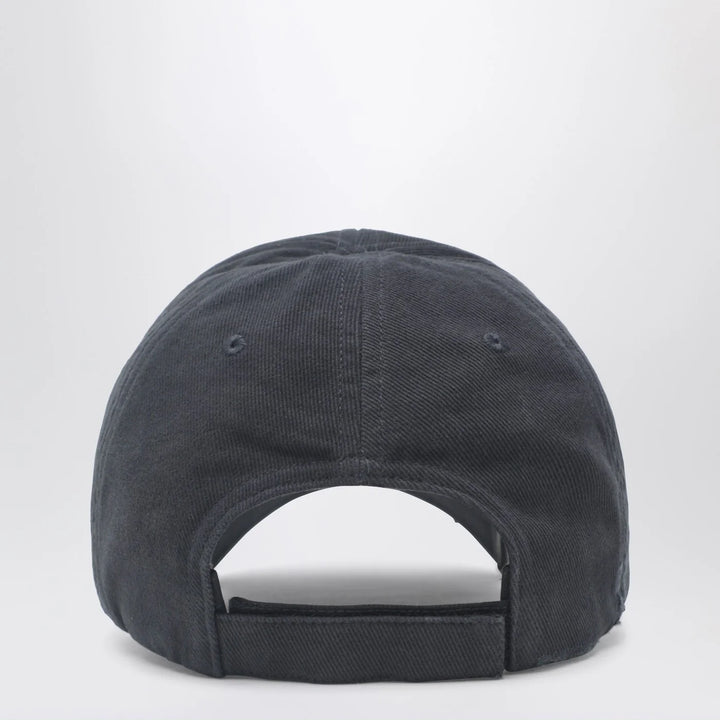 Balenciaga - Black washed-effect Masking Tape cap