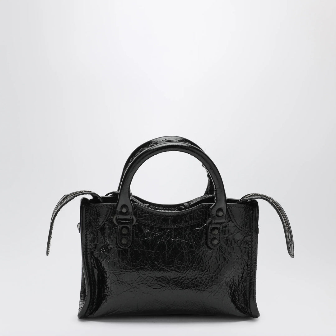 Balenciaga - Le City Nano leather handbag in military green