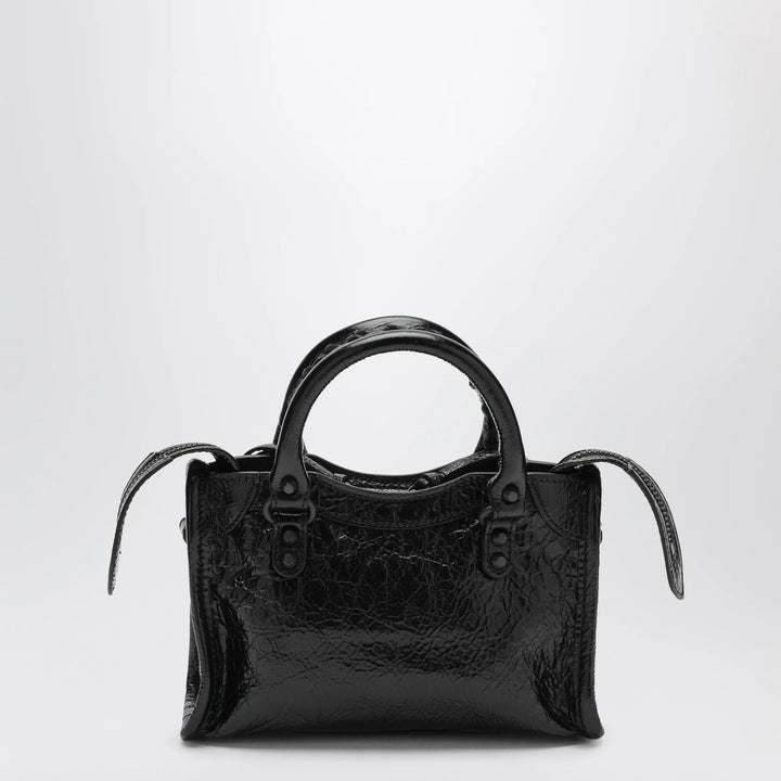 Balenciaga - Le City Nano leather handbag in military green