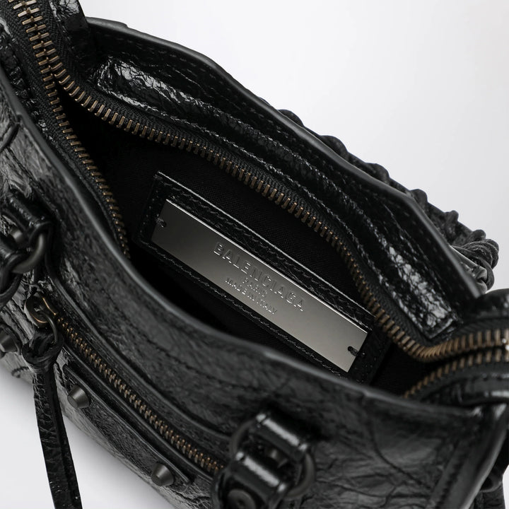 Balenciaga - Le City Nano leather handbag in military green