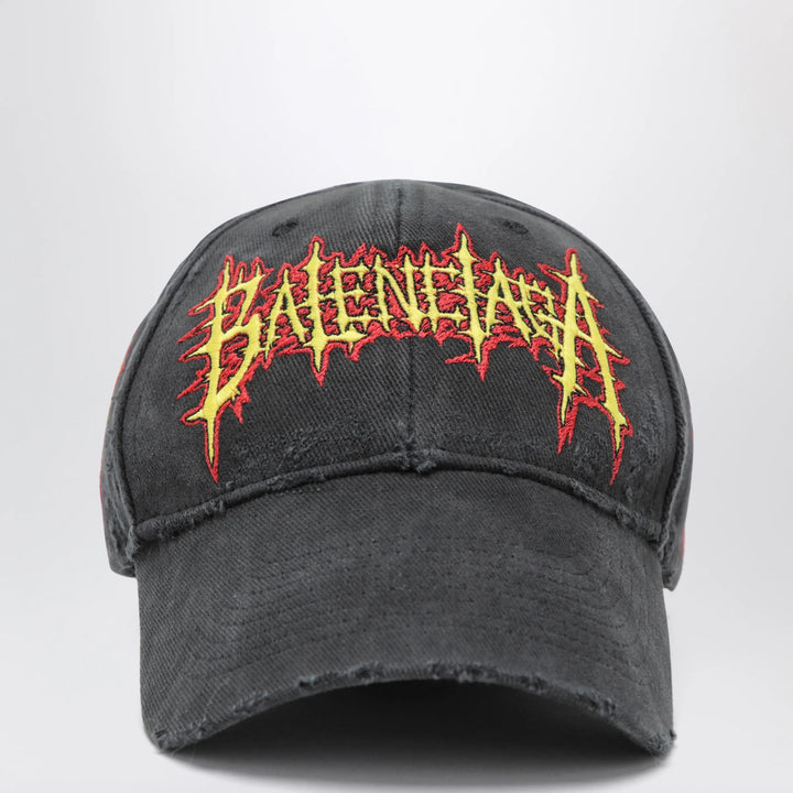Balenciaga - Sacré Cœur cotton drill baseball cap in faded black