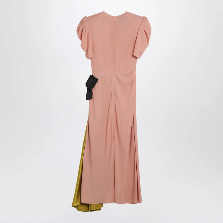 Valentino - Pink midi dress with maxi bow