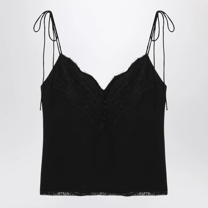 Valentino - Black silk top