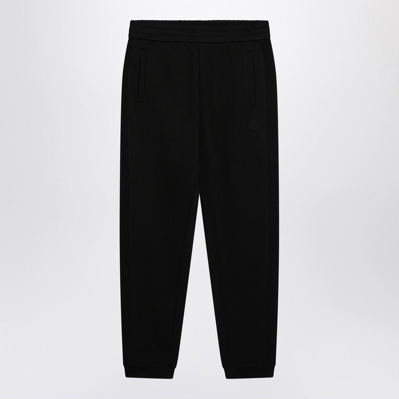 Moncler Black cotton jogging pants