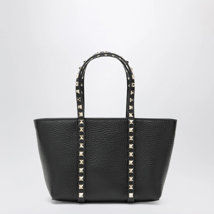 Valentino Garavani - Black Rockstud bag in grained calfskin