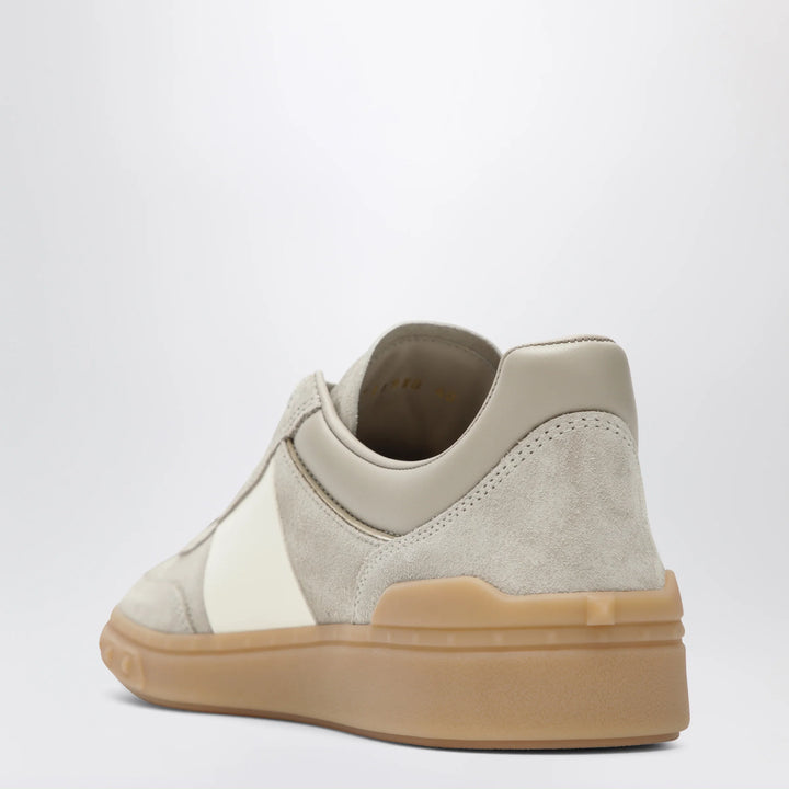 Valentino Garavani - Upvillage mixed-material sneakers in beige and ivory