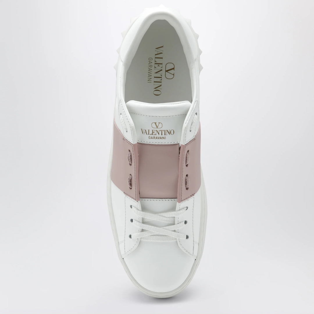 Valentino Garavani - Open sneakers in white/antique pink