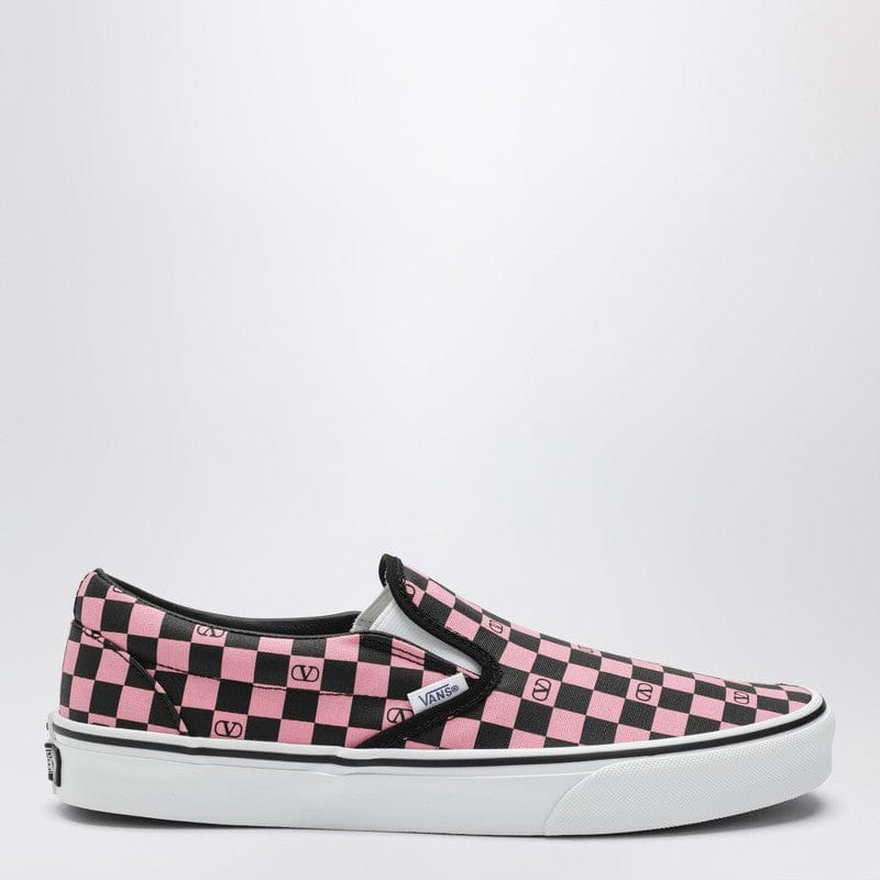 Shoes Valentino Garavani X Vans - Slip-On sneakers orchid pink/black with VLogo Checkerboard print - 45 IT Brand