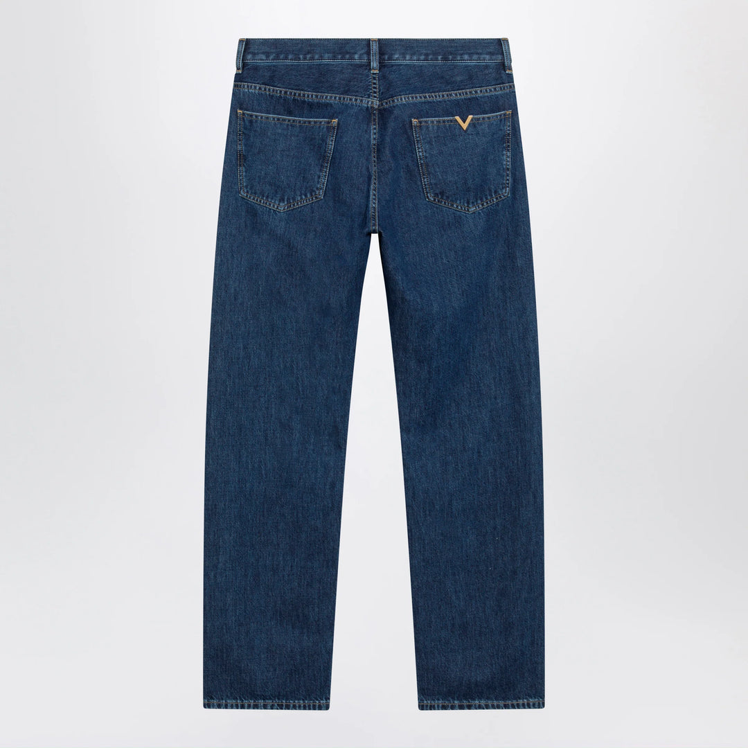 Valentino - Blue jeans with Vlogo detail