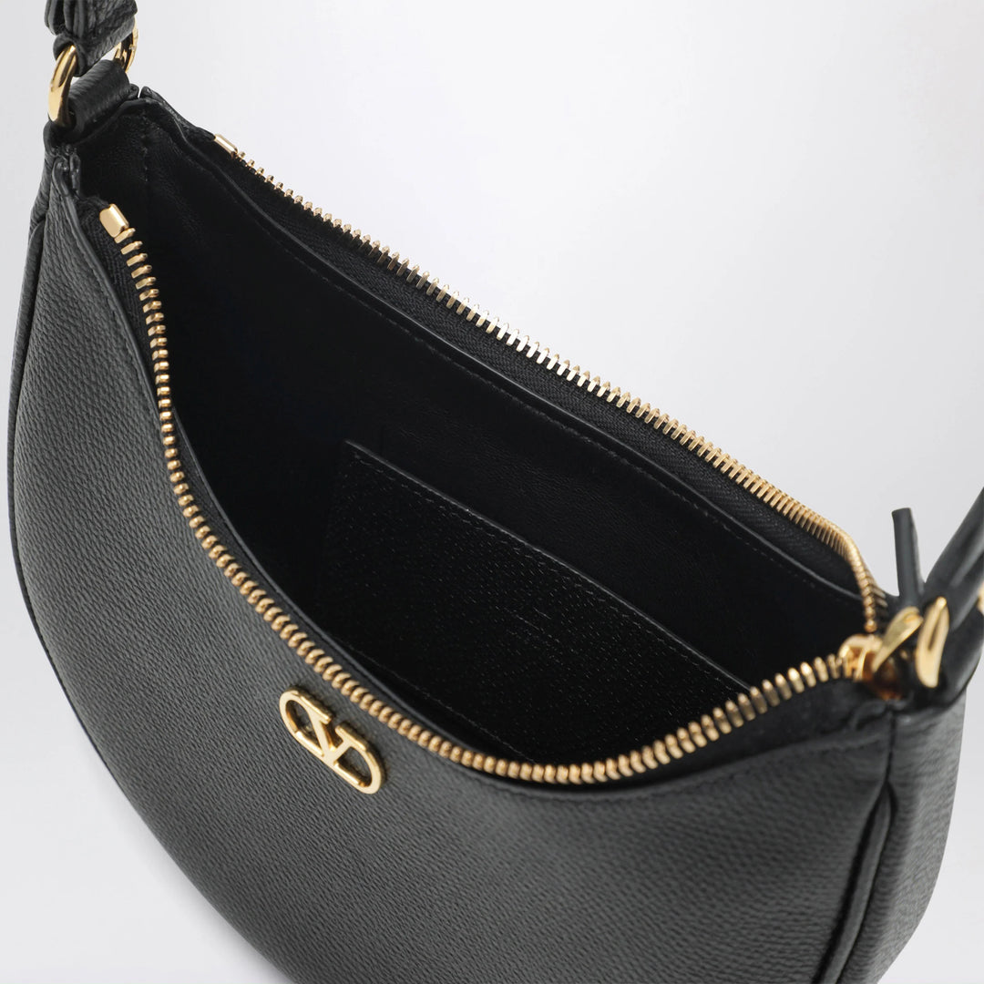 Valentino Garavani - Vlogo Signature Mini Hobo bag in black leather