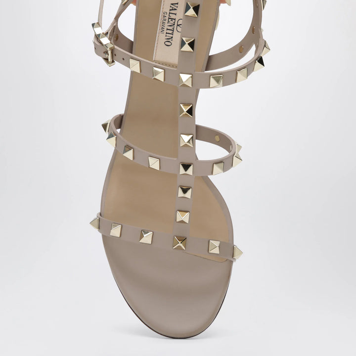 Valentino Garavani - Rockstud sandals with blush-colored straps