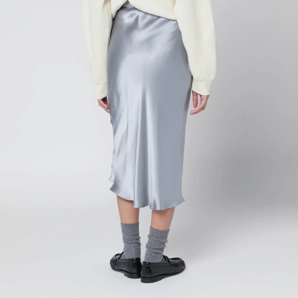 ANINE BING - Pastel blue silk midi skirt Brand Apparel & Accessories > Clothing > Skirts L