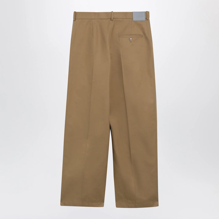 Balenciaga - Wide-leg chino trousers in camel twill