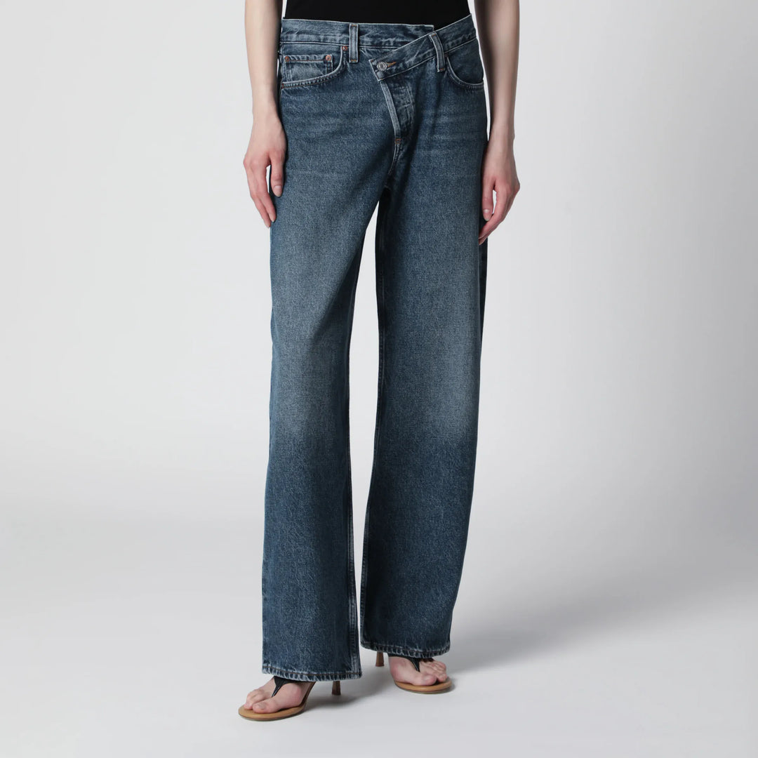AGOLDE - Arc Criss Cross jeans in dark indigo denim Brand Apparel &amp; Accessories > Clothing > Pants 23