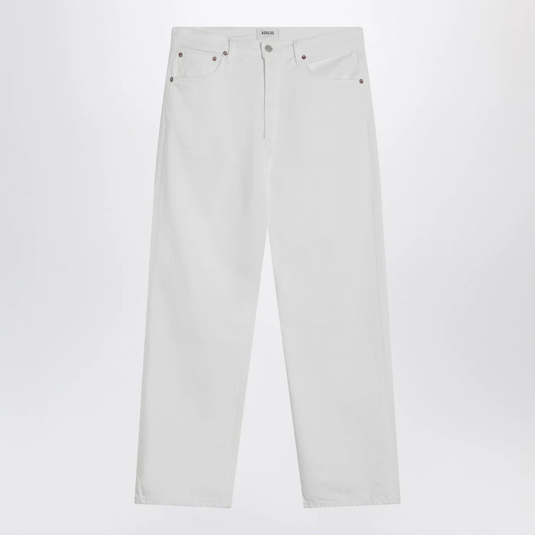 AGOLDE - White jeans in regenerated denim
