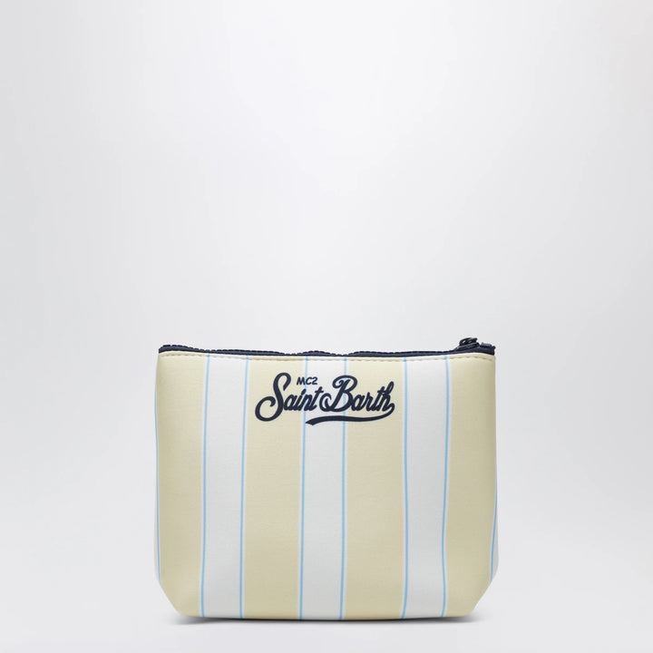 MC2 Saint Barth - Aline striped scuba fabric clutch