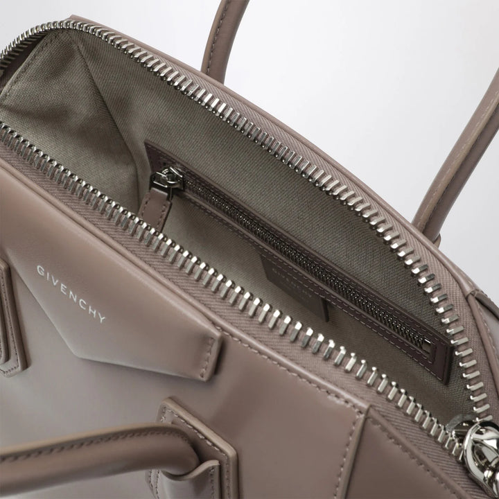 Givenchy - Small Antigona bag in taupe leather