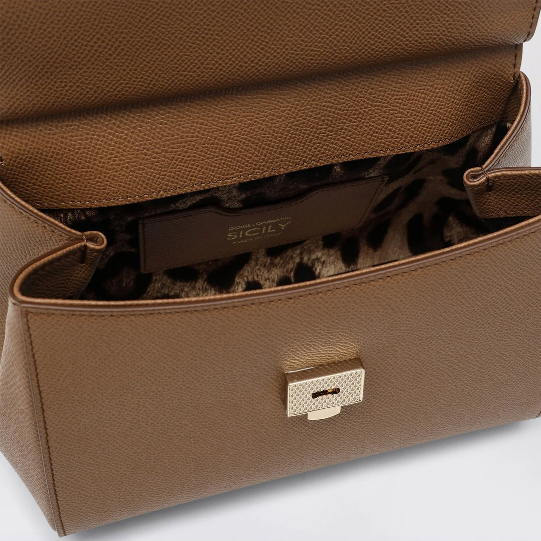 Dolce&amp;Gabbana - Medium caramel Sicily Hand Bag