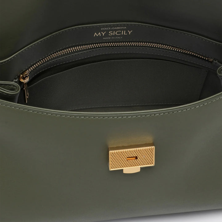 Dolce&amp;Gabbana - My Sicily handbag in military green leather