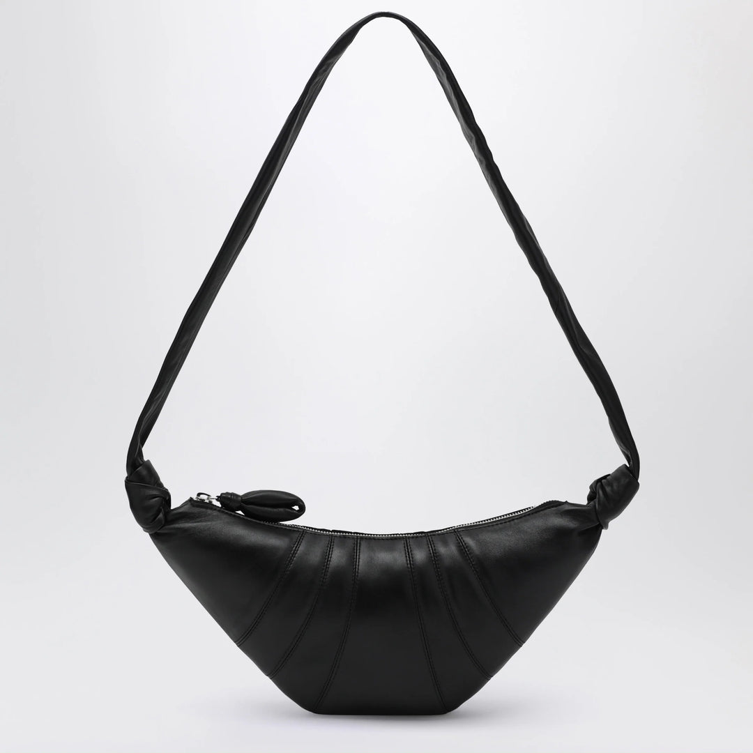 LEMAIRE - Small Croissant bag in black leather