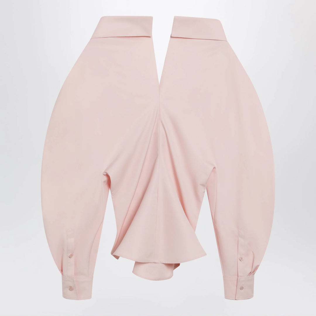 Givenchy - Pink cut-out poplin shirt