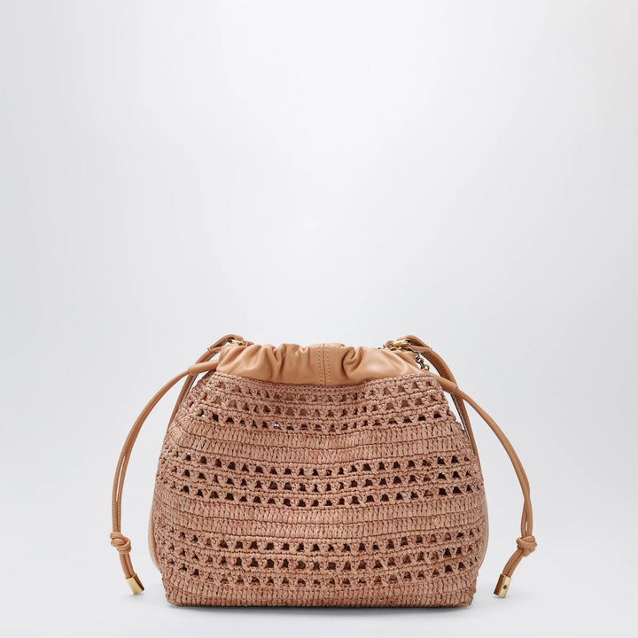 Chloé - Mini Summer Banana drawstring raffia bag in beige
