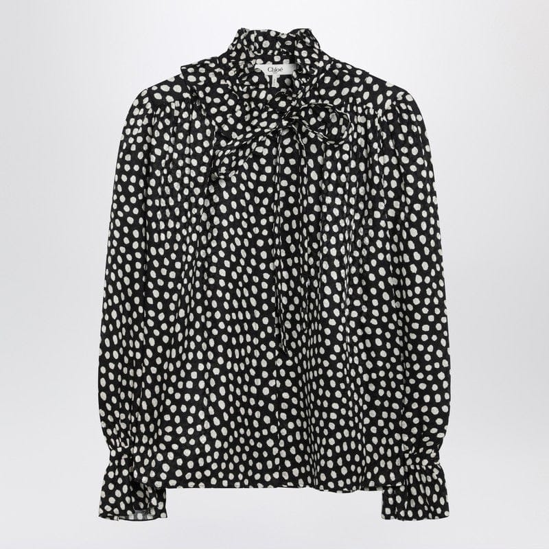 Shirts & Tops Chloé - Polka-dot silk blouse - 40 FR Brand