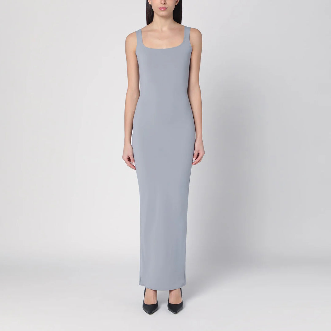 Entire Studios - Long grey dress in nylon blend