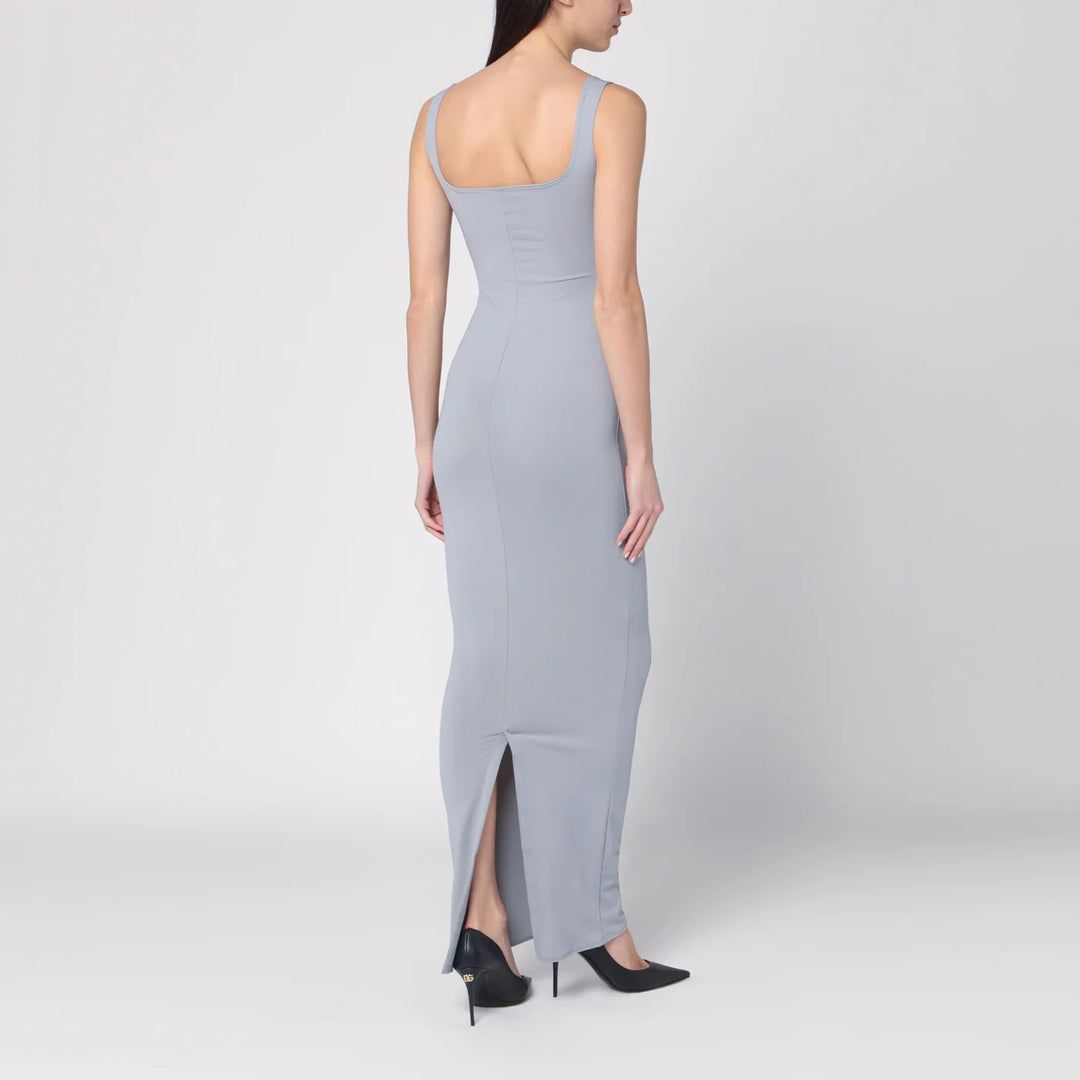 Entire Studios - Long grey dress in nylon blend