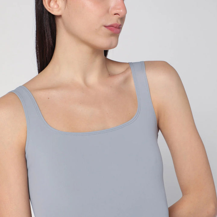 Entire Studios - Long grey dress in nylon blend