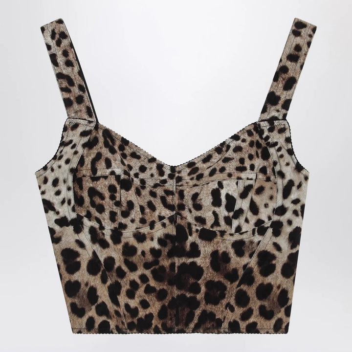 Dolce&amp;Gabbana - Leopard-print bustier