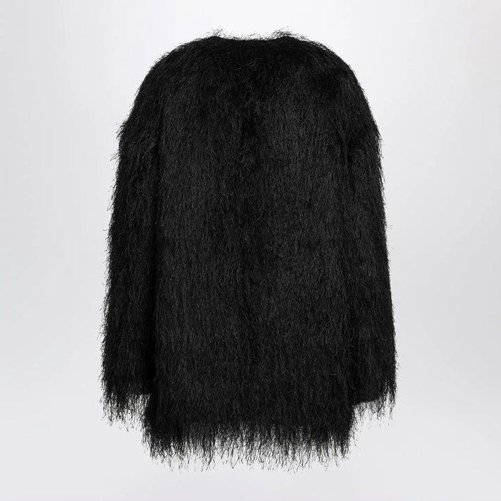 LouLou De Saison - Black Filipo coat with fringes
