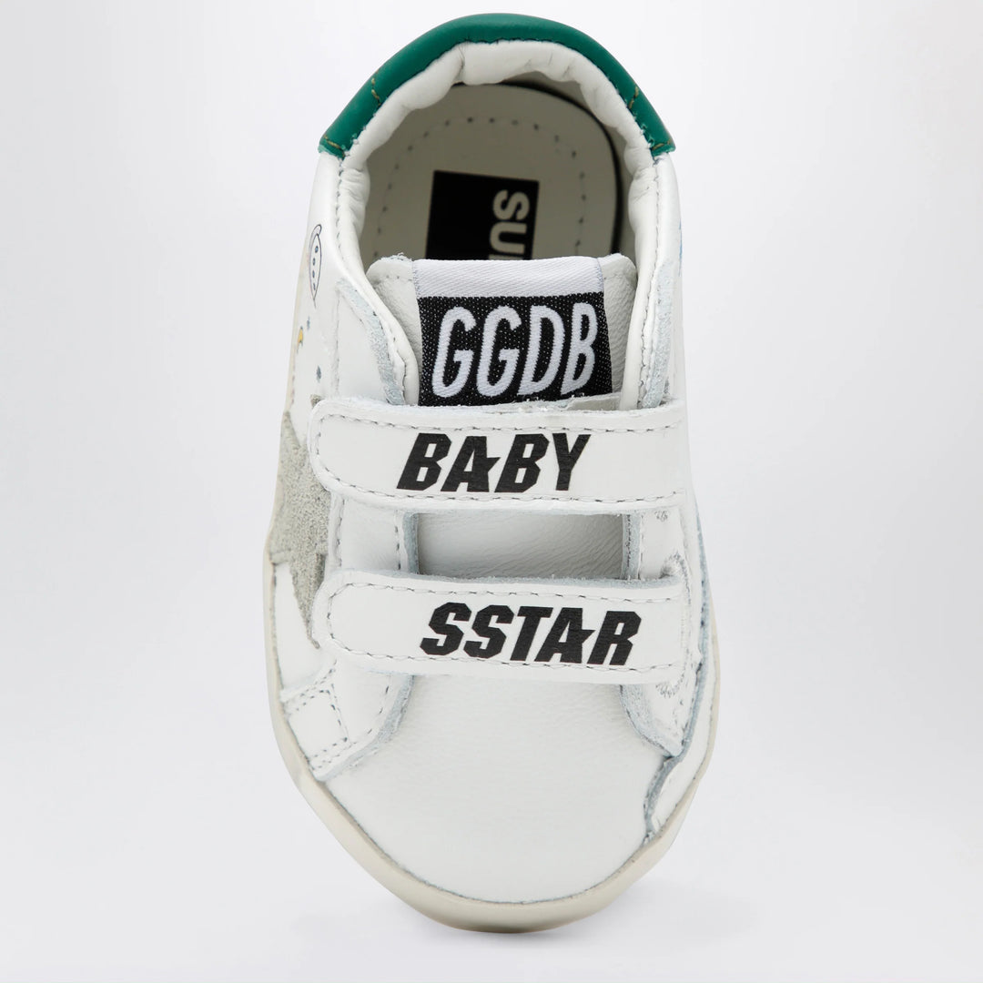 Golden Goose - Old School sneakers in white leather with astronaut detail