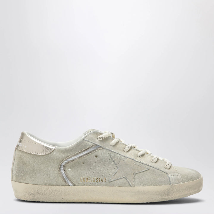 Golden Goose - Super-Star beige/platinum suede Sneakers