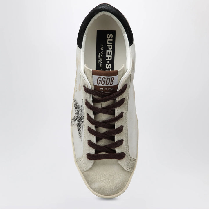 Golden Goose - Golden Goose Super-Star sneakers in white with animal-print star